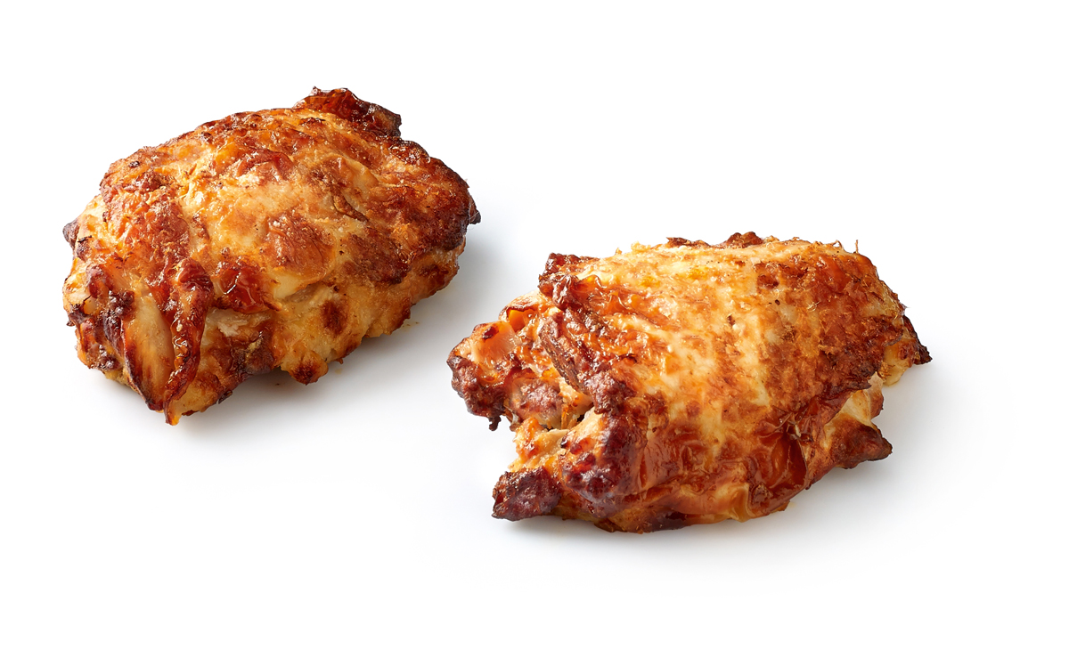 Haut de cuisse de poulet avec os et peau